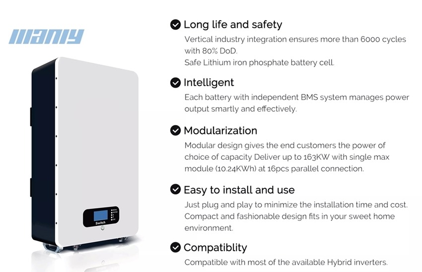 7. 5kwh lithium battery | wall mounted battery