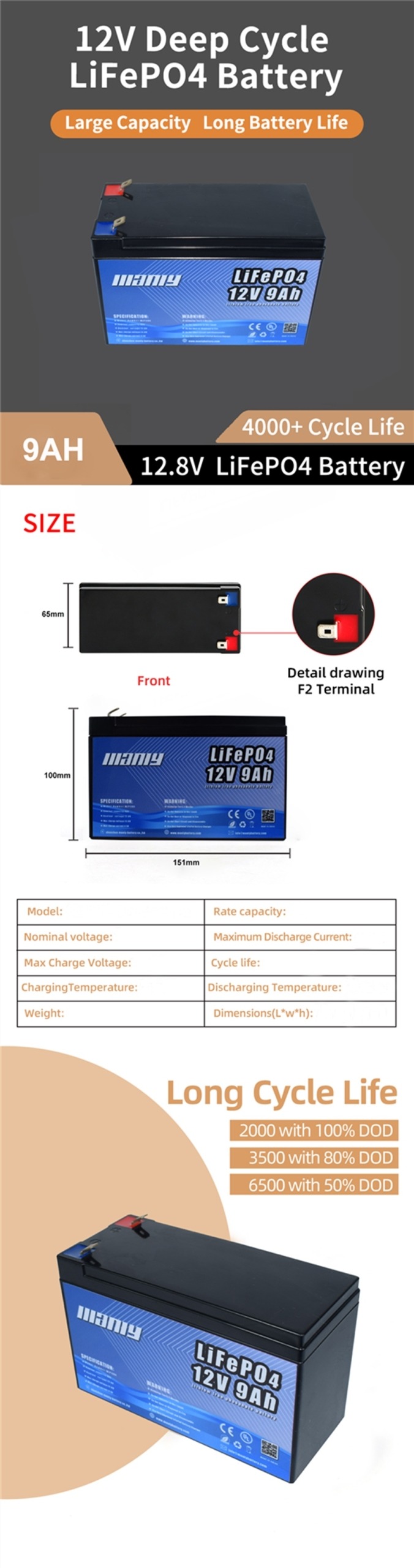 12v 9ah lithium battery