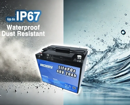 48v 20ah lithium battery waterproof and dust resistant