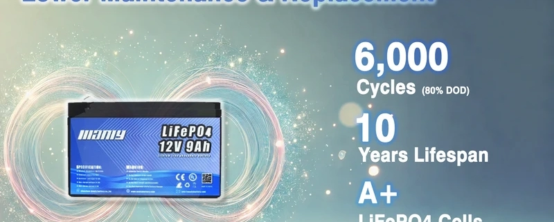 12v 9ah lifepo4 lithium battery - long battery lifespan - manly