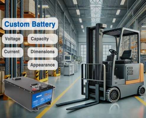Custom 48v forklift battery