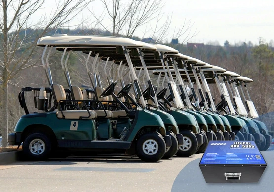 Lithium ion golf cart battery conversion