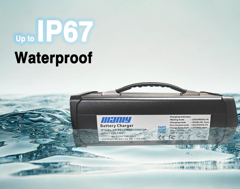 Lithium battery charger waterproof