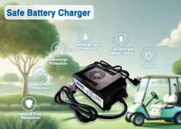 Safe lithium golf cart battery charger - manly