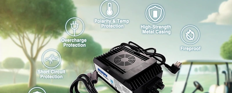 Safe lithium golf cart battery charger - manly