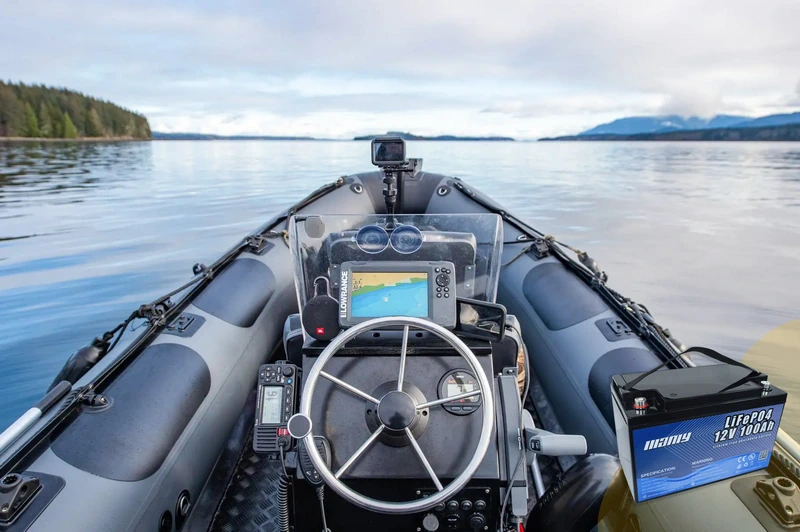 What battery to power accessories on a boat