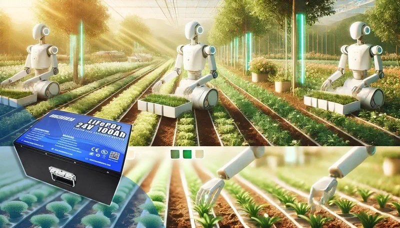 Agriculture battery for agricultural robots