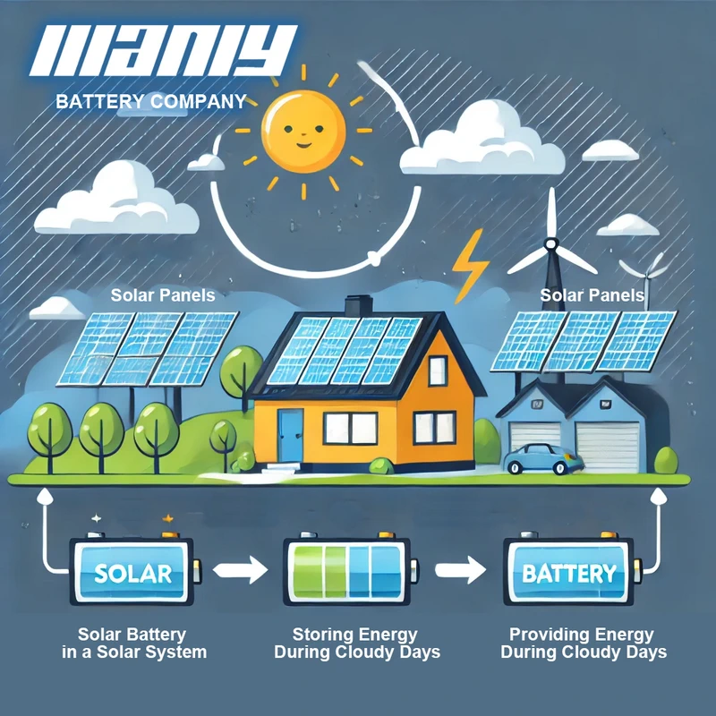 How solar batteries work in a solar power system